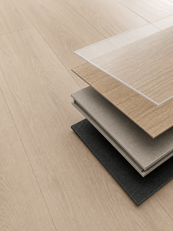Luxury vinyl tile flooring throughout